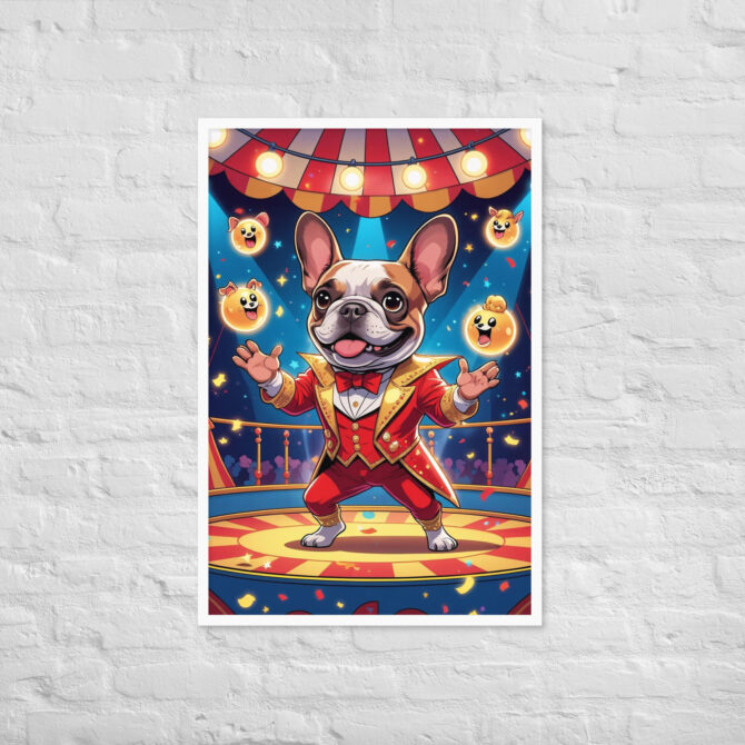 Carnival Conjurer Pet Portrait – Framed Magic Art Print - Image 18