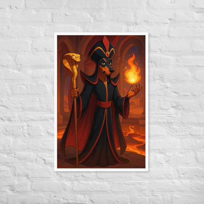 Custom Pet Portrait – Desert Sorcerer Magic Poster (Framed) - Image 18