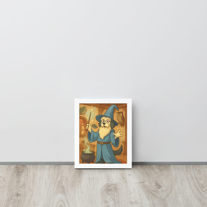 Custom Pet Wizard Portrait – Merlin Style Framed Poster - Image 13
