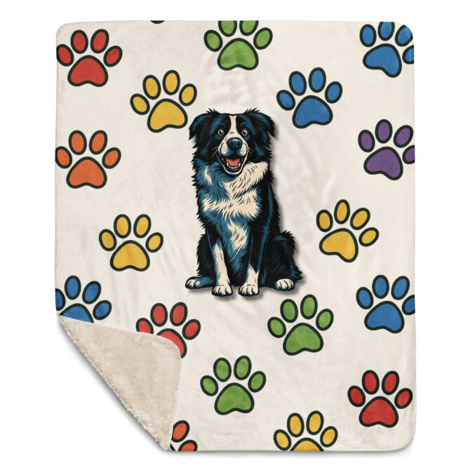 Custom Rainbow Paw Parade Blanket – Add Your Pet - Image 2
