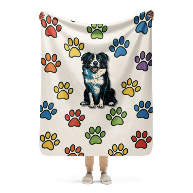 Custom Rainbow Paw Parade Blanket – Add Your Pet - Image 5