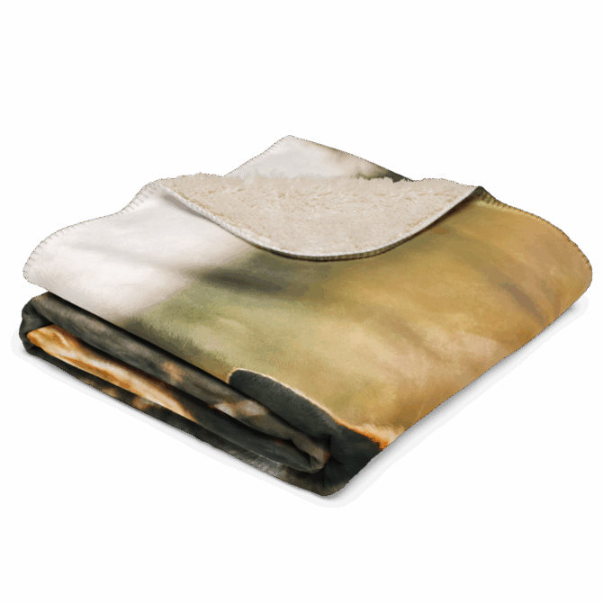 Custom Pet Portrait Blanket with Name – Ultra Soft Sherpa - Image 4