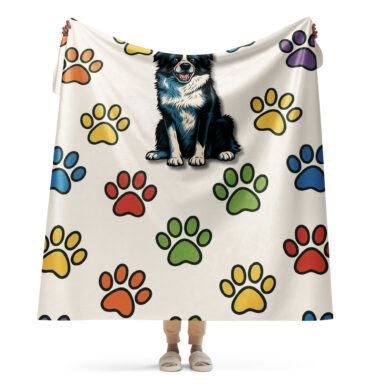 Custom Rainbow Paw Parade Blanket – Add Your Pet