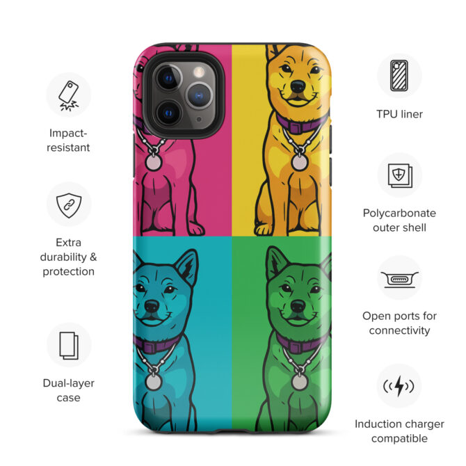 Pop Art Pet Portrait iPhone Case – Custom Pet Design - Image 3