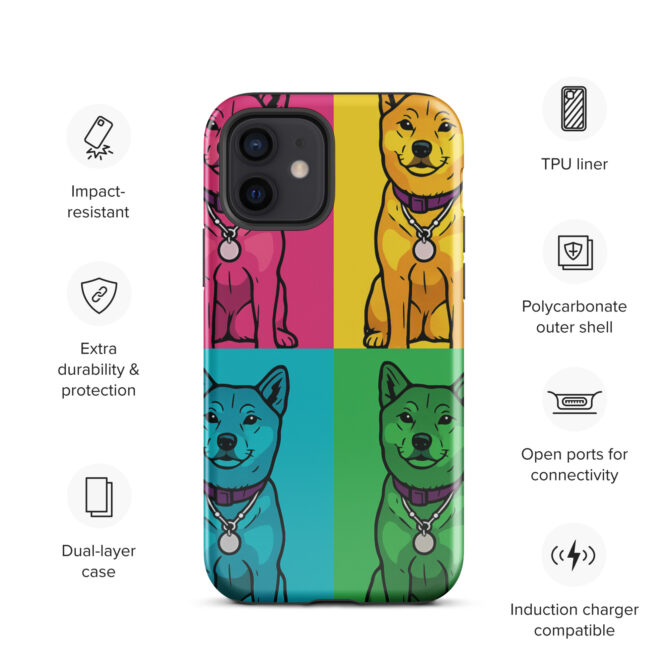Pop Art Pet Portrait iPhone Case – Custom Pet Design - Image 5