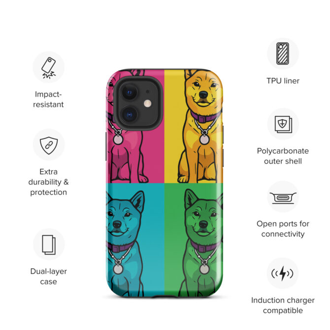 Pop Art Pet Portrait iPhone Case – Custom Pet Design - Image 4