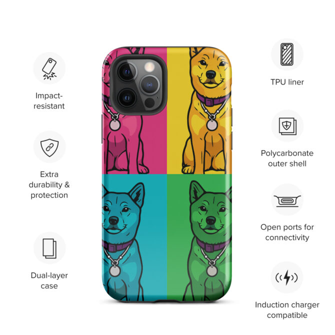 Pop Art Pet Portrait iPhone Case – Custom Pet Design - Image 6