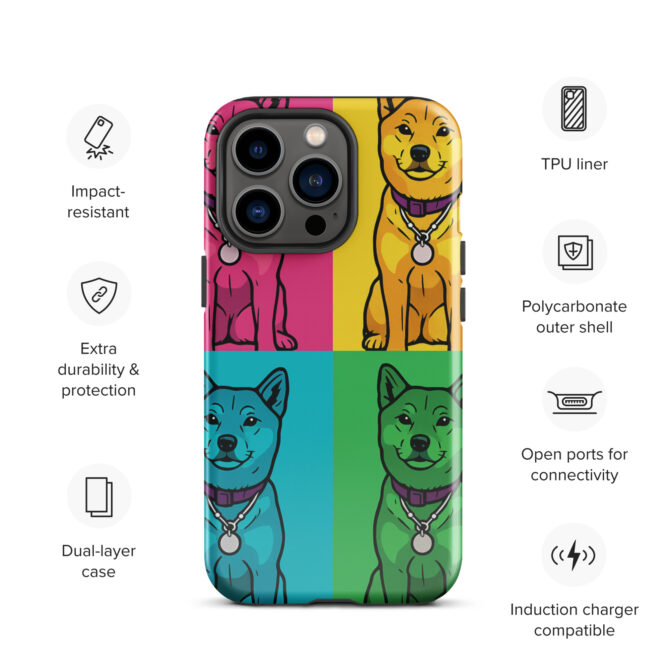 Pop Art Pet Portrait iPhone Case – Custom Pet Design - Image 10