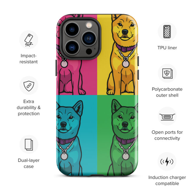 Pop Art Pet Portrait iPhone Case – Custom Pet Design - Image 11