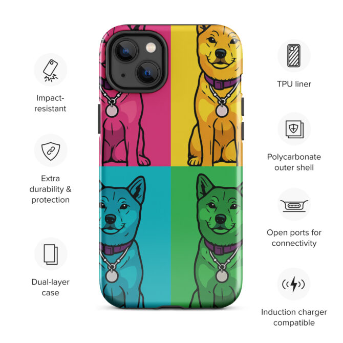 Pop Art Pet Portrait iPhone Case – Custom Pet Design - Image 13