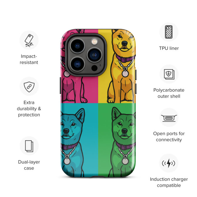 Pop Art Pet Portrait iPhone Case – Custom Pet Design - Image 14