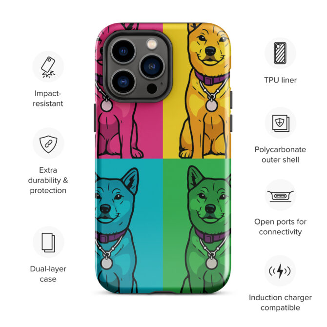 Pop Art Pet Portrait iPhone Case – Custom Pet Design - Image 15