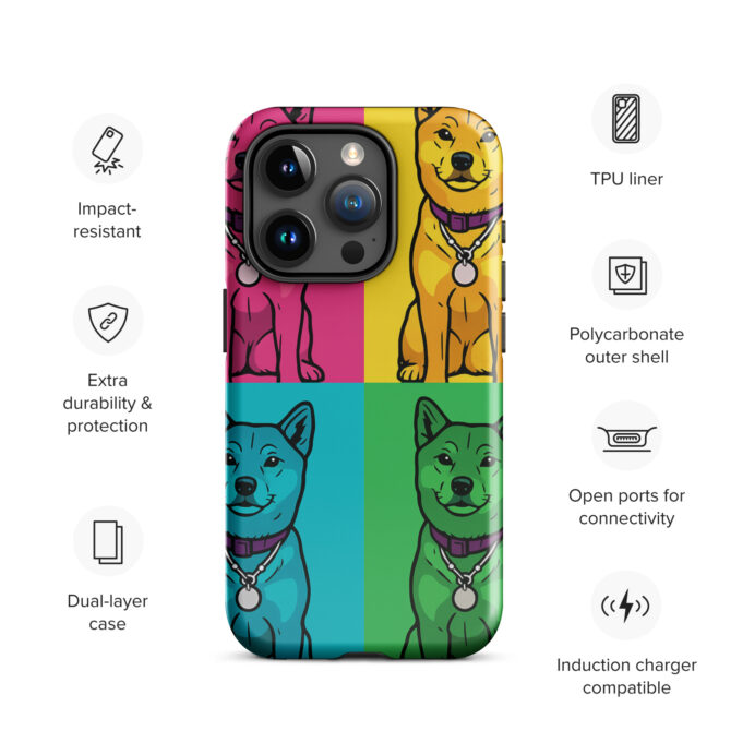 Pop Art Pet Portrait iPhone Case – Custom Pet Design - Image 18