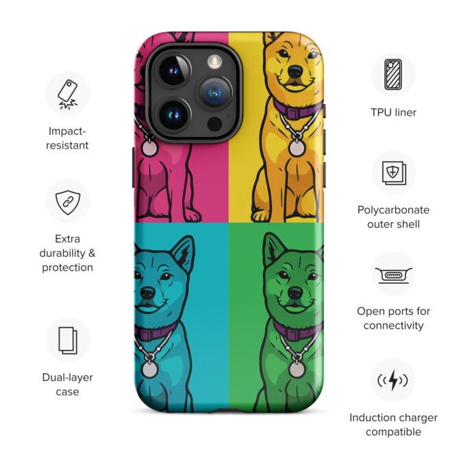 Pop Art Pet Portrait iPhone Case – Custom Pet Design - Image 19