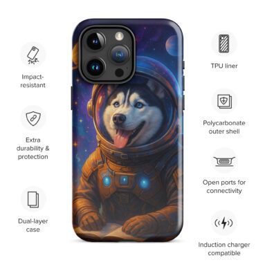 Astronaut Pet Explorer iPhone Case – Custom Design & Protection