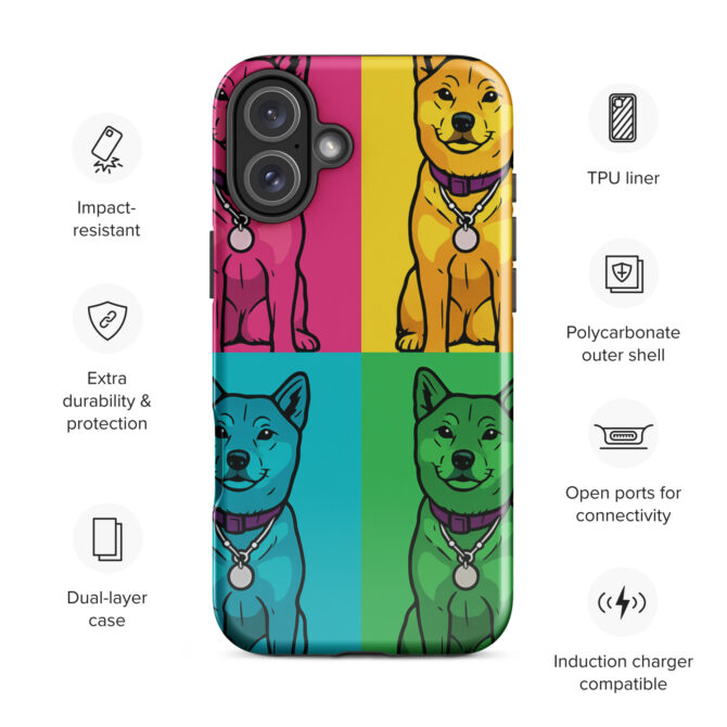 Pop Art Pet Portrait iPhone Case – Custom Pet Design - Image 21