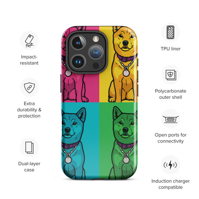 Pop Art Pet Portrait iPhone Case – Custom Pet Design - Image 22
