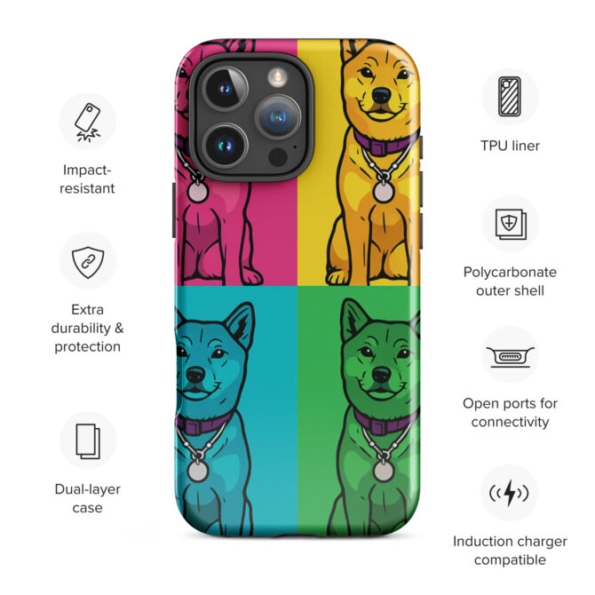 Pop Art Pet Portrait iPhone Case – Custom Pet Design - Image 23
