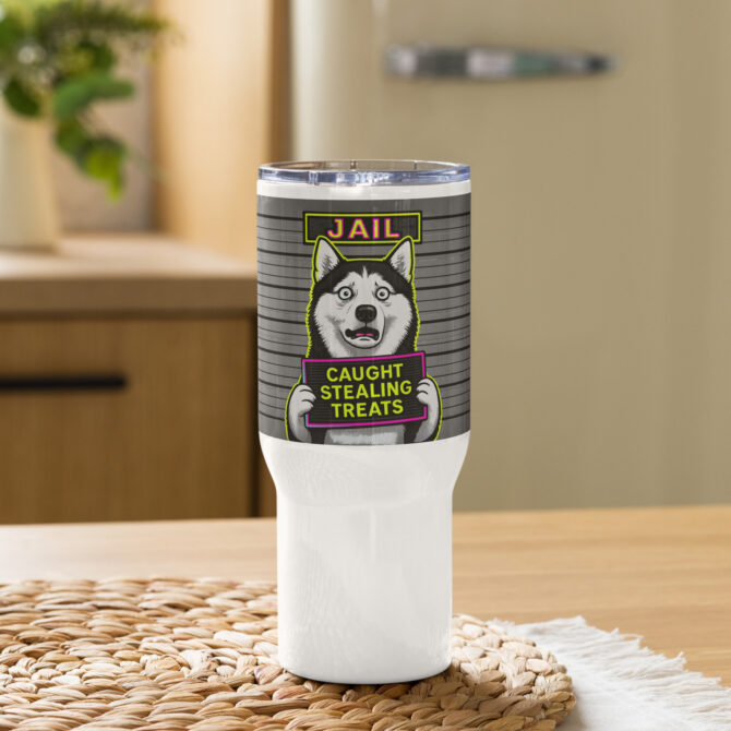 Custom Pet Mugshot Travel Mug – Funny Personalized Gift - Image 2