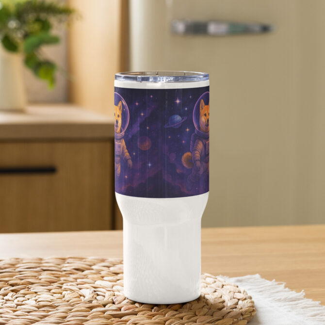 Custom Galaxy Pet Travel Mug – Personalized Artwork - Image 2