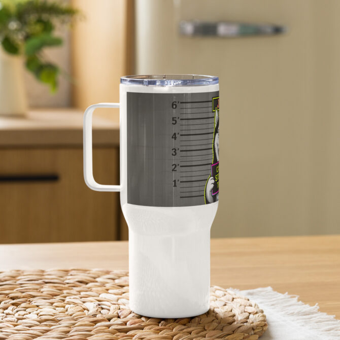 Custom Pet Mugshot Travel Mug – Funny Personalized Gift - Image 3