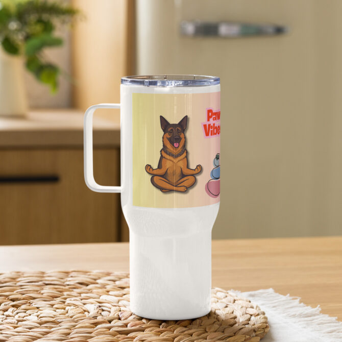 Custom Pet Travel Mug – Zen & Fur-gy Meditation Style - Image 3