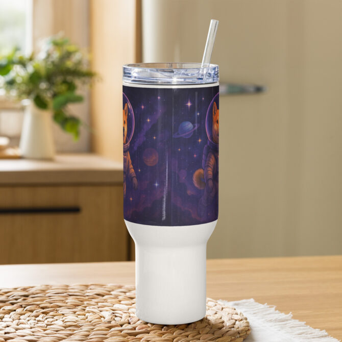 Custom Galaxy Pet Travel Mug – Personalized Artwork