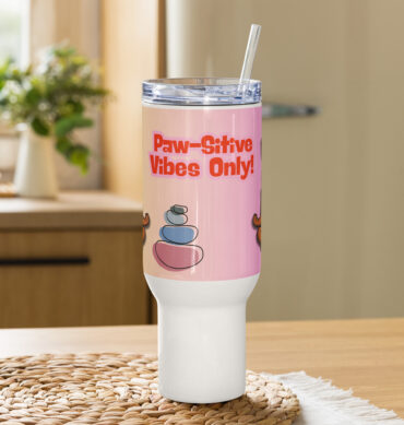 Custom Pet Travel Mug – Zen & Fur-gy Meditation Style