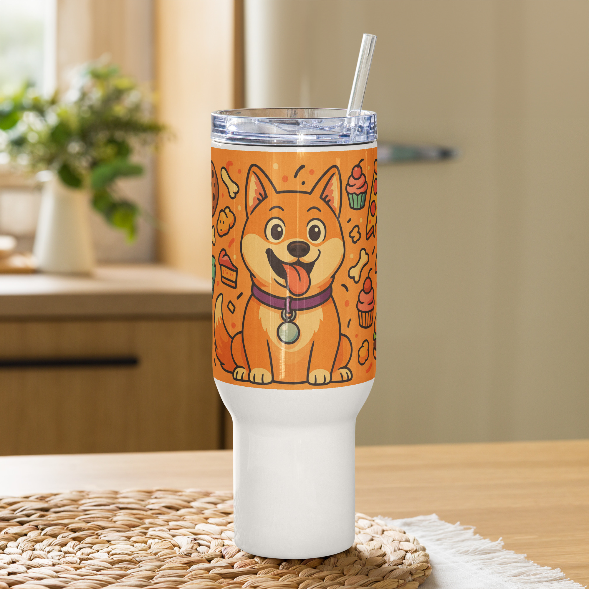 Travel Mugs with Pet Portraits