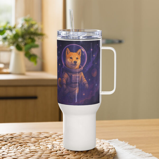 Custom Galaxy Pet Travel Mug – Personalized Artwork - Image 6