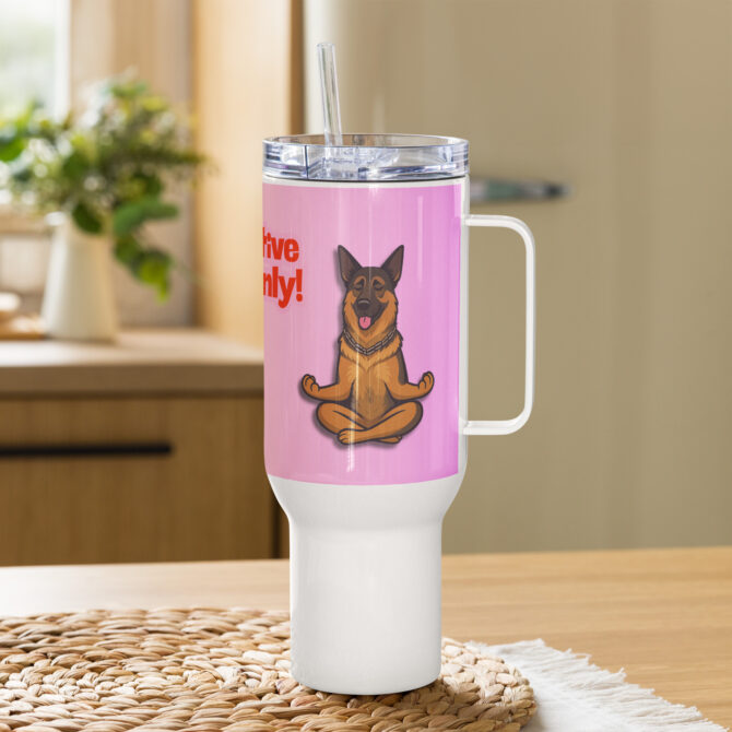 Custom Pet Travel Mug – Zen & Fur-gy Meditation Style - Image 6