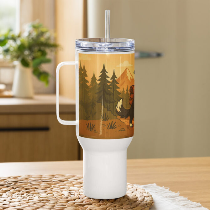 Custom Adventure Pet Travel Mug – Personalized Stainless Steel with Your Pet - Image 5