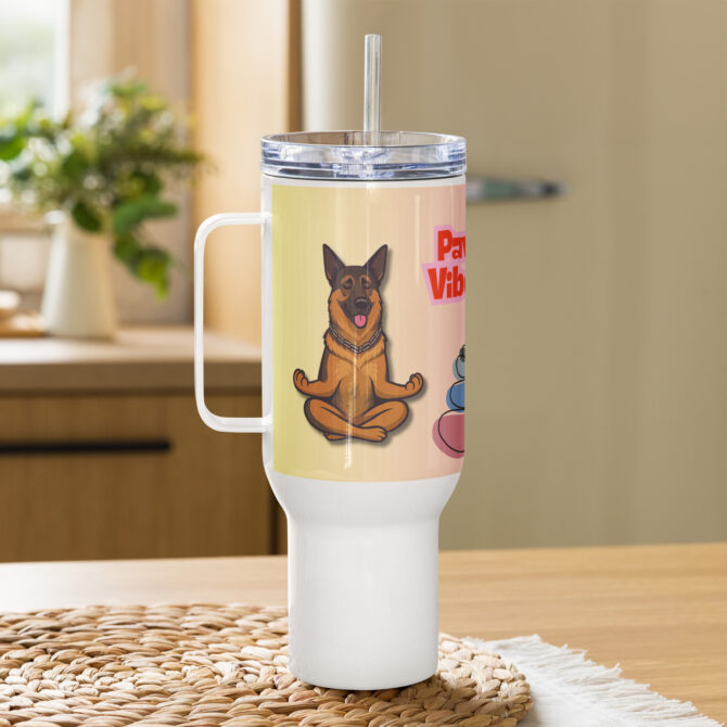 Custom Pet Travel Mug – Zen & Fur-gy Meditation Style - Image 5