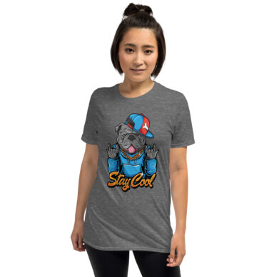 Stay Cool Bulldog T-Shirt – Hip-Hop Style Dog Tee - Unisex T-Shirt