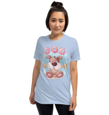 Cute Cartoon Dog T-Shirt – Fun Kids & Animal Lovers Tee - Unisex T-Shirt