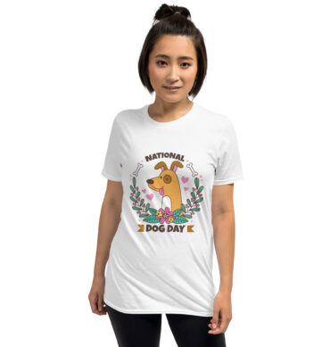 National Dog Day Celebration T-Shirt – Fun Dog Lover Tee - Unisex T-Shirt
