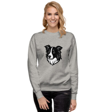 Custom Pet Sweatshirt – Modern Tattoo Line Art Design