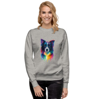 Custom Rainbow Watercolor Pet Sweatshirt – Unisex