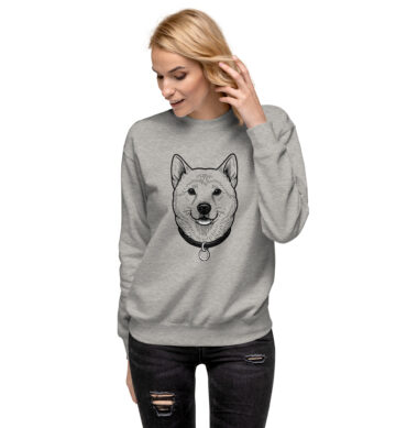 Custom Pet Sketch Sweatshirt – Minimalist Hand-Drawn Style