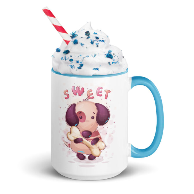 Custom Cartoon Puppy Mug - 15 oz Personalized Pet Gift - Image 6