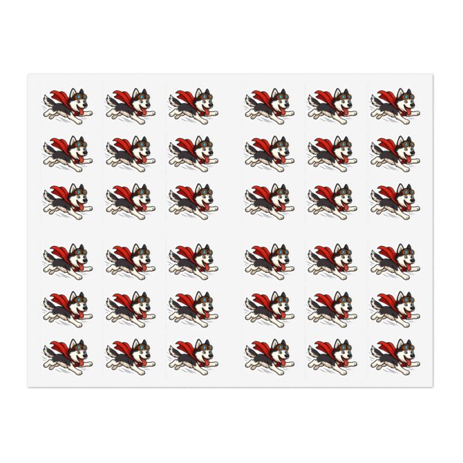 Custom Flying Superhero Pet Stickers – Die-Cut Vinyl Sheet - Image 2