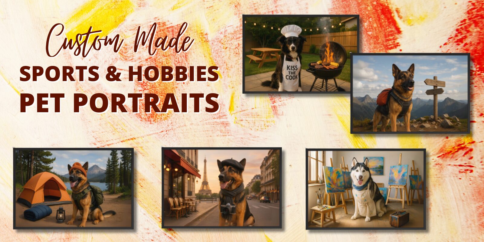 Custom Made Sports & Hobbies Pet Portraits