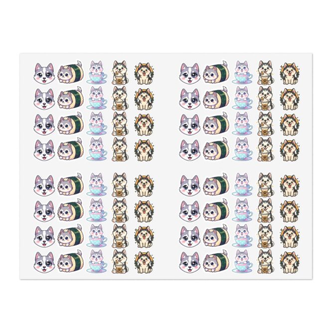 Kawaii Pet Sticker Sheet – Custom Die-Cut Vinyl Pack - Image 3