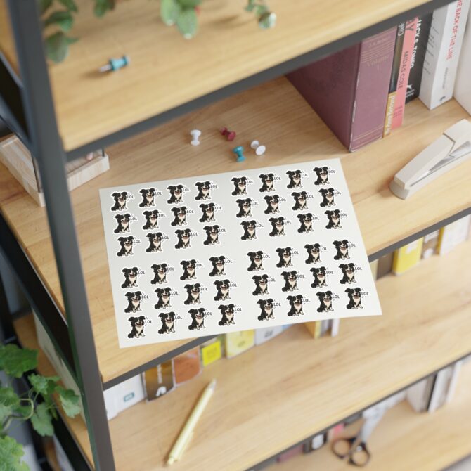 Laughing Pet Vinyl Sticker Sheet – Custom Die-Cut Design - Image 5