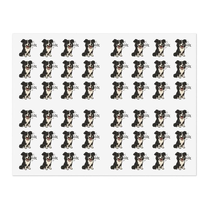 Laughing Pet Vinyl Sticker Sheet – Custom Die-Cut Design - Image 2