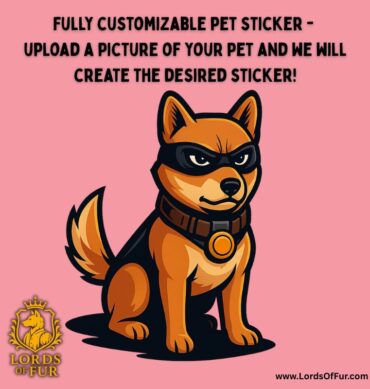 Custom Pet Sticker – Masked Vigilante Comic Vinyl Sheet
