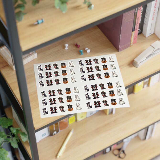 Pet Costume Sticker Sheet – 5 Custom Halloween Designs - Image 5