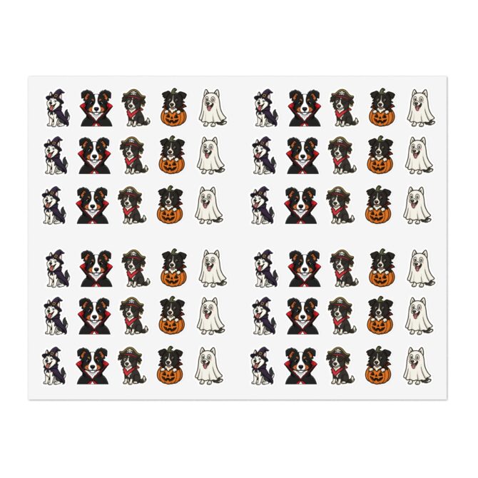 Pet Costume Sticker Sheet – 5 Custom Halloween Designs - Image 2