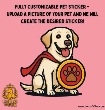 Custom Pet Hero Shield Sticker Sheet – Vinyl Die-Cut Stickers