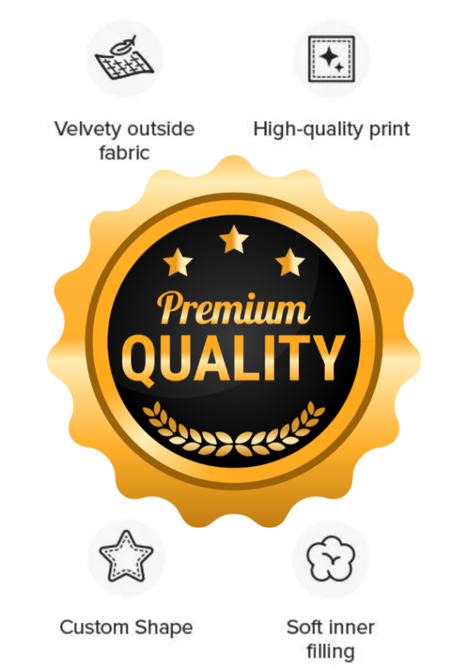 Premium Custom Shaped Pet Pillows